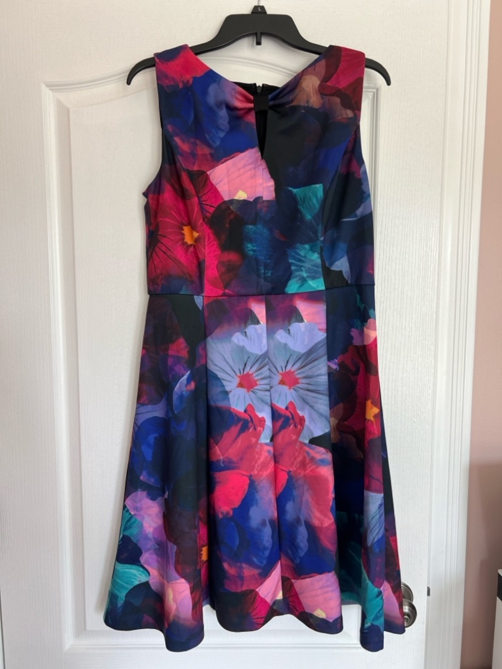 Ellen Tracy Floral A-Line Dress in Multicolor
